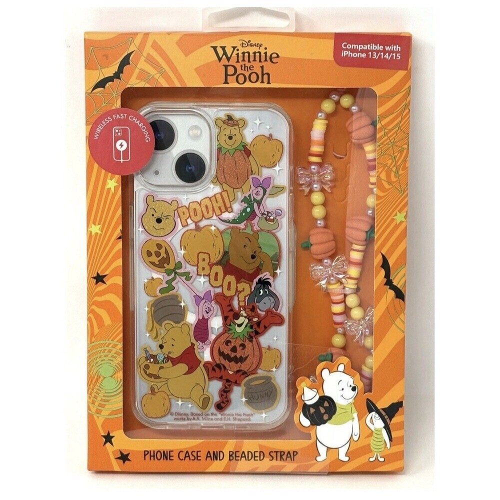 Skinnydip x Winnie The Pooh Boo Halloween iPhone 13 / 14 / 15 Case & Strap New